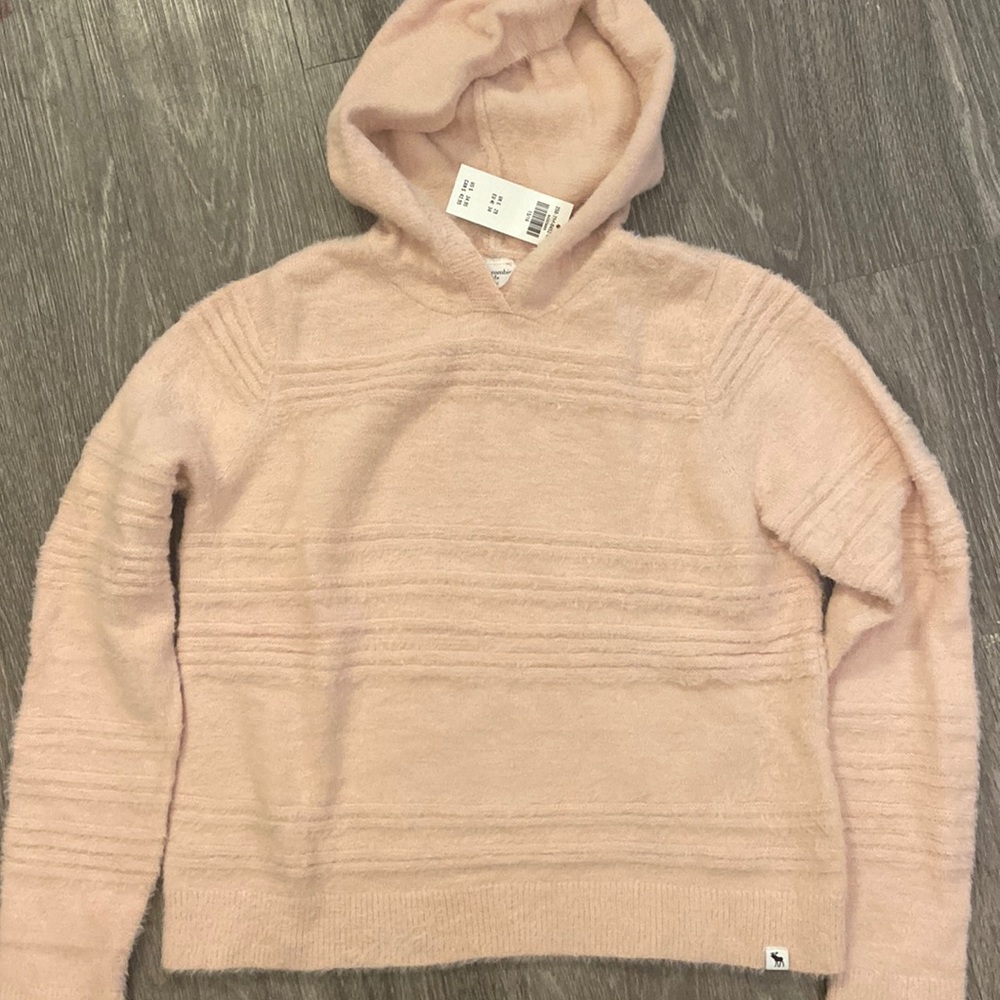 NWT Abercrombie Kids Fluffy Cozy Hoodie Sweater